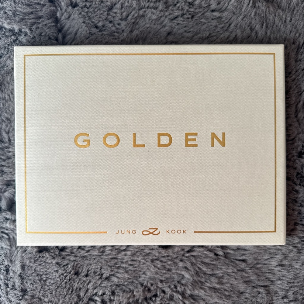 Jungkook Golden Solid Album, gold and white color way.